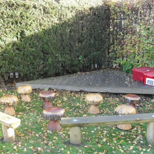 Our Outdoor Stage with Seating