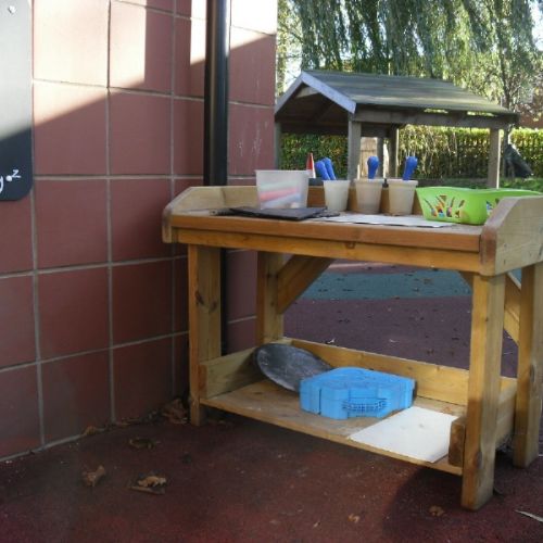 Our Outdoor Mark Making Area